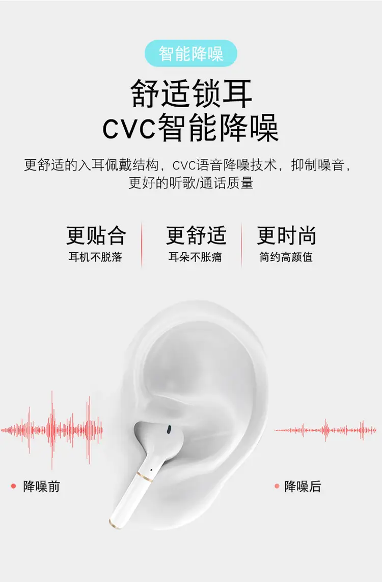 Wireless Bluetooth Headset with Charging Compartment & Touch Controls — feature 13