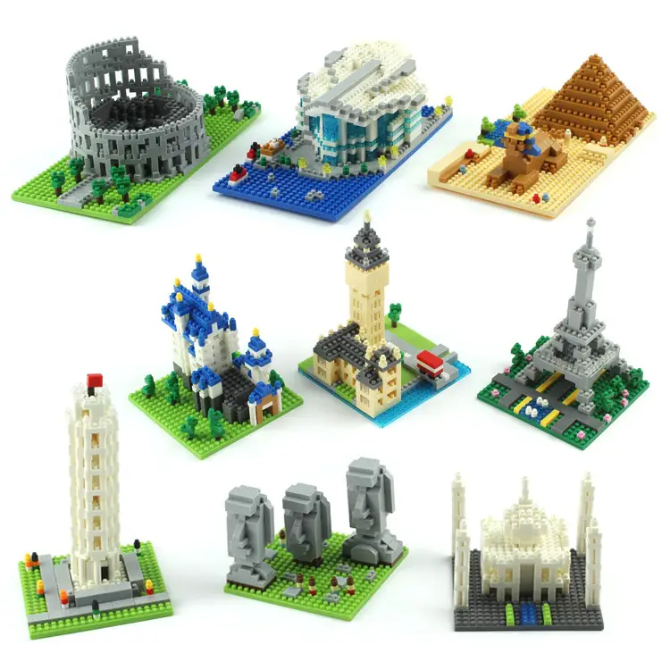 Lepuyu Iron Tower Taj Mahal Building Blocks for Kids - Image 12