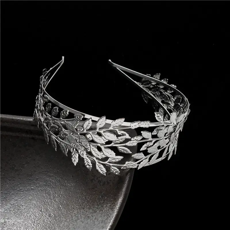 Silver Leaf Hairband for Women & Men - Image 5