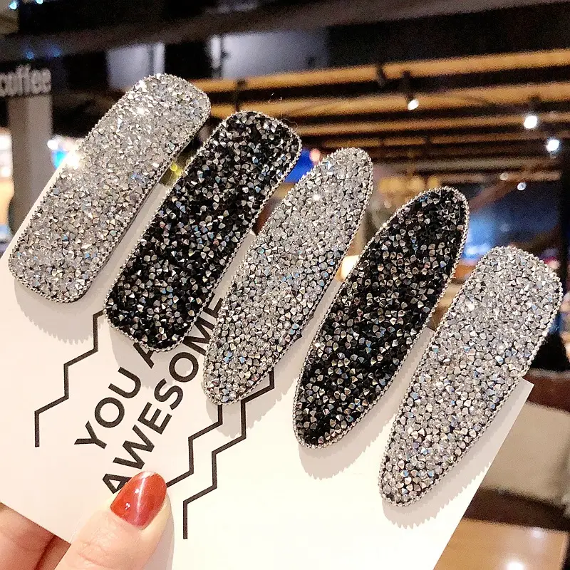 Full Diamond Hairpin for Women with Rhinestone Top - Image 10