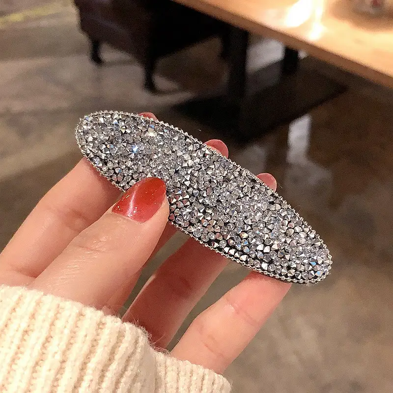 Full Diamond Hairpin for Women with Rhinestone Top - Image 5