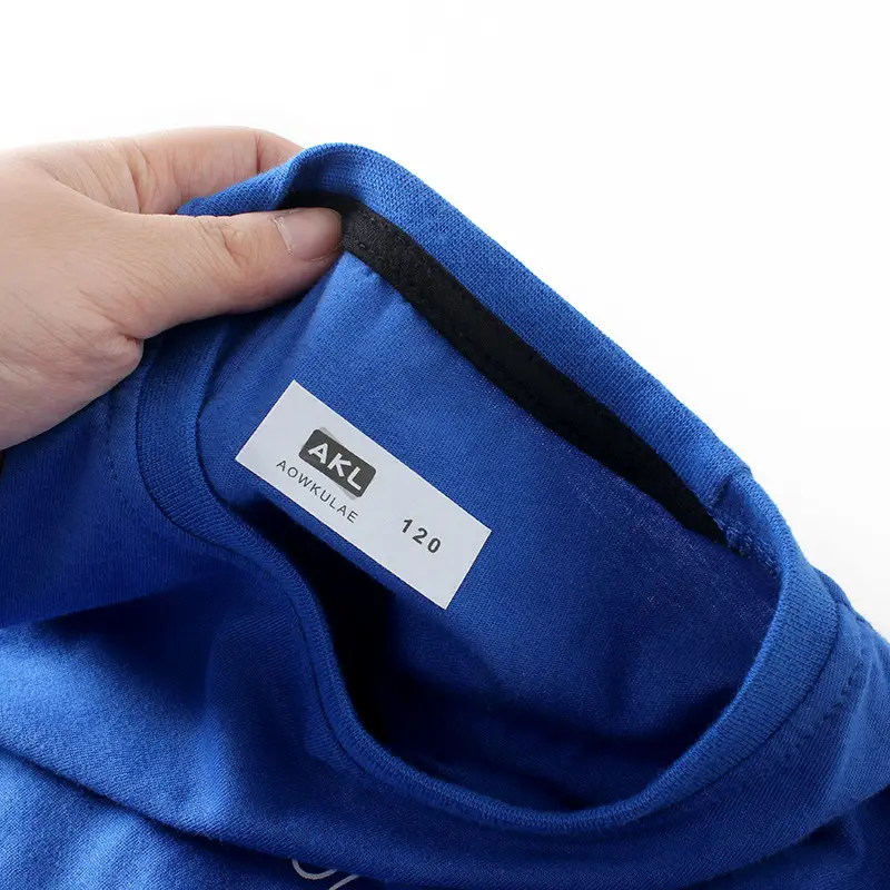 Blue Korean Style Kids T-Shirt Large Cotton - Image 6