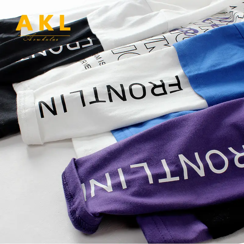 Blue Korean Style Kids T-Shirt Large Cotton - Image 7