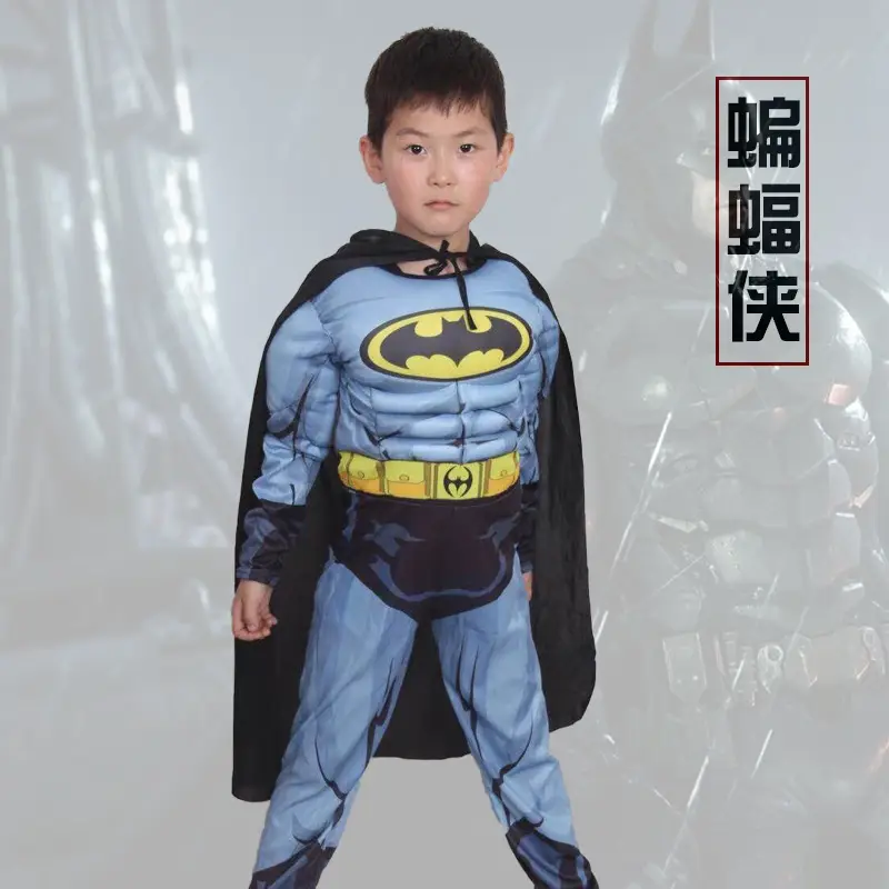 Children's Masquerade Costume Thor Hulk Anime Suit Red Blue - Image 5