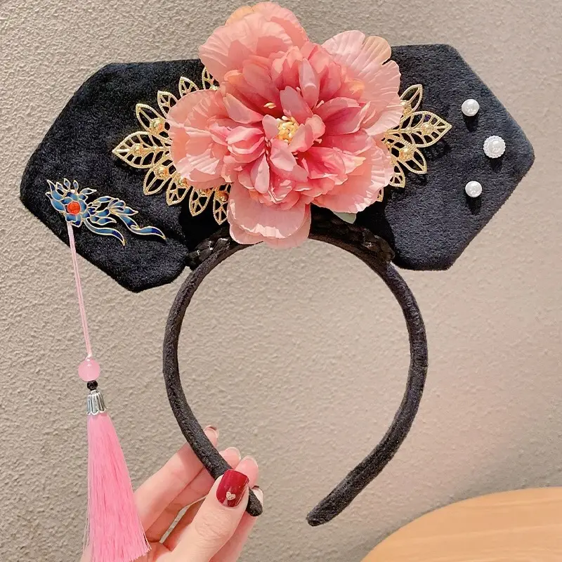New Year Chinese Princess Hairband with Butterfly & Tassel - Image 18