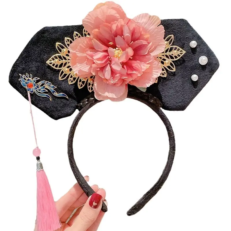 New Year Chinese Princess Hairband with Butterfly & Tassel - Image 21