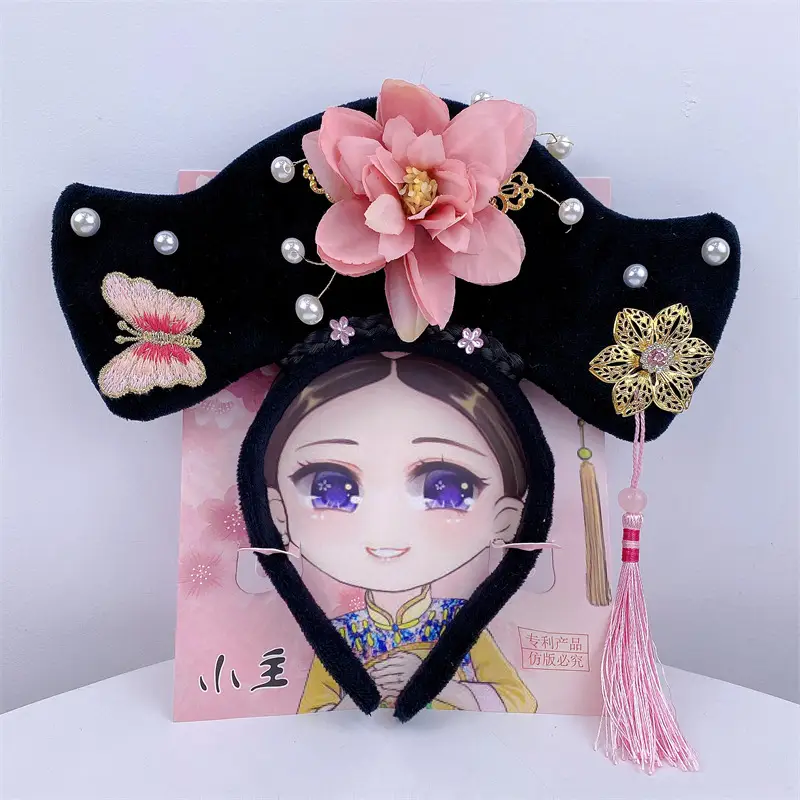 New Year Chinese Princess Hairband with Butterfly & Tassel - Image 10