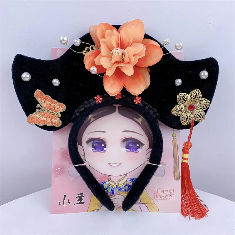 New Year Chinese Princess Hairband with Butterfly & Tassel - Image 11