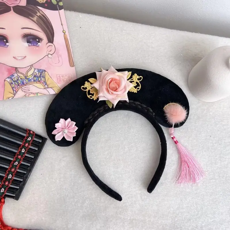 New Year Chinese Princess Hairband with Butterfly & Tassel - Image 12