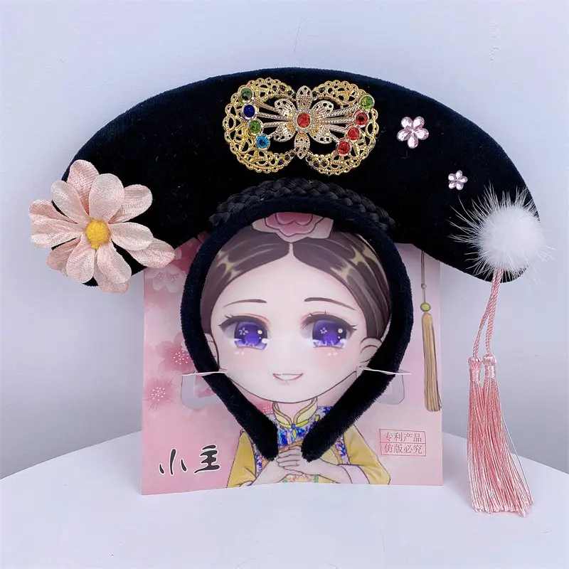 New Year Chinese Princess Hairband with Butterfly & Tassel - Image 15