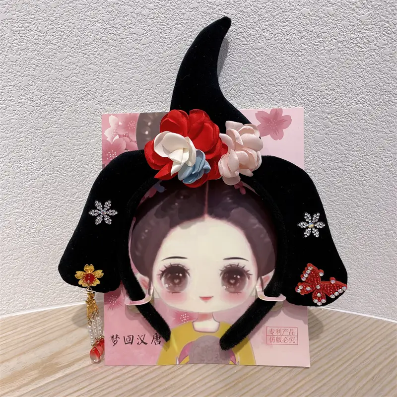 New Year Chinese Princess Hairband with Butterfly & Tassel - Image 17