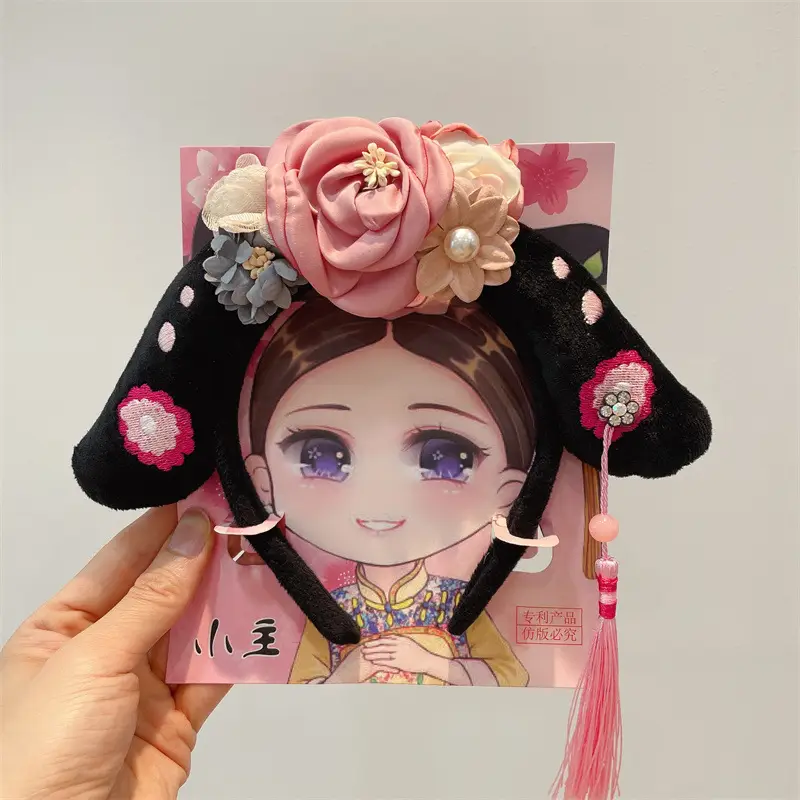 New Year Chinese Princess Hairband with Butterfly & Tassel - Image 5