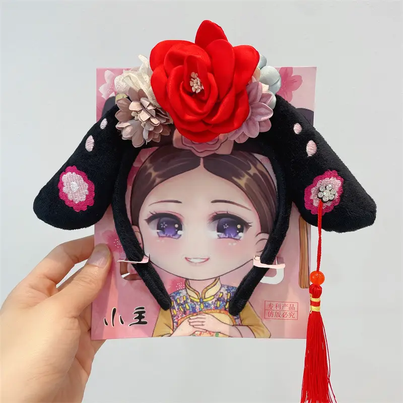 New Year Chinese Princess Hairband with Butterfly & Tassel - Image 6