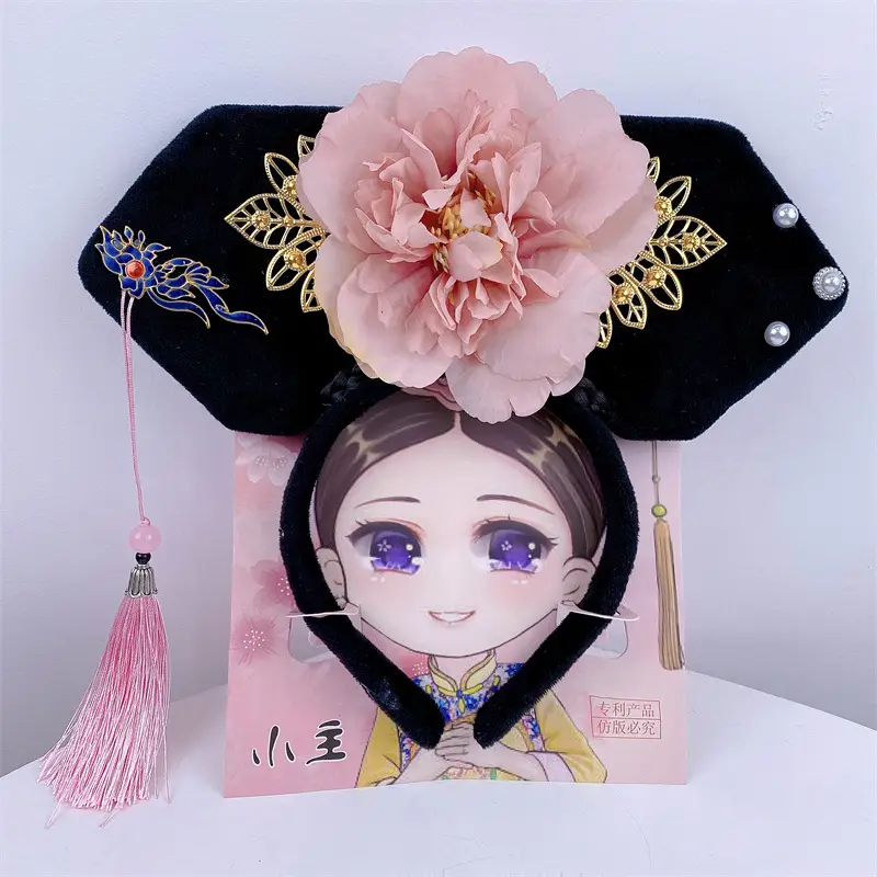 New Year Chinese Princess Hairband with Butterfly & Tassel - Image 9
