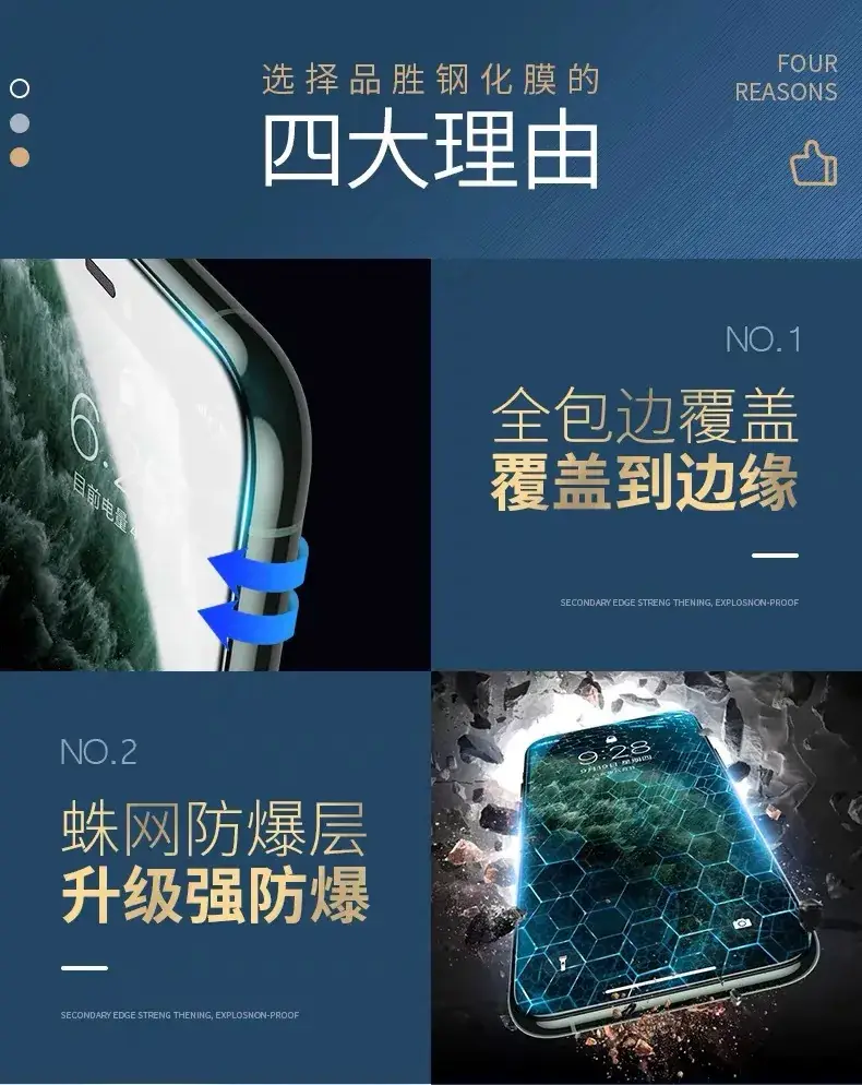 Pinsheng Tempered Glass Screen Protector iPhone 17 Pro Max — feature 1
