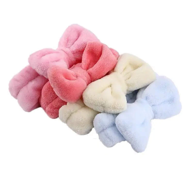 Yellow Fleece Bow Headscarf for Girls Boys