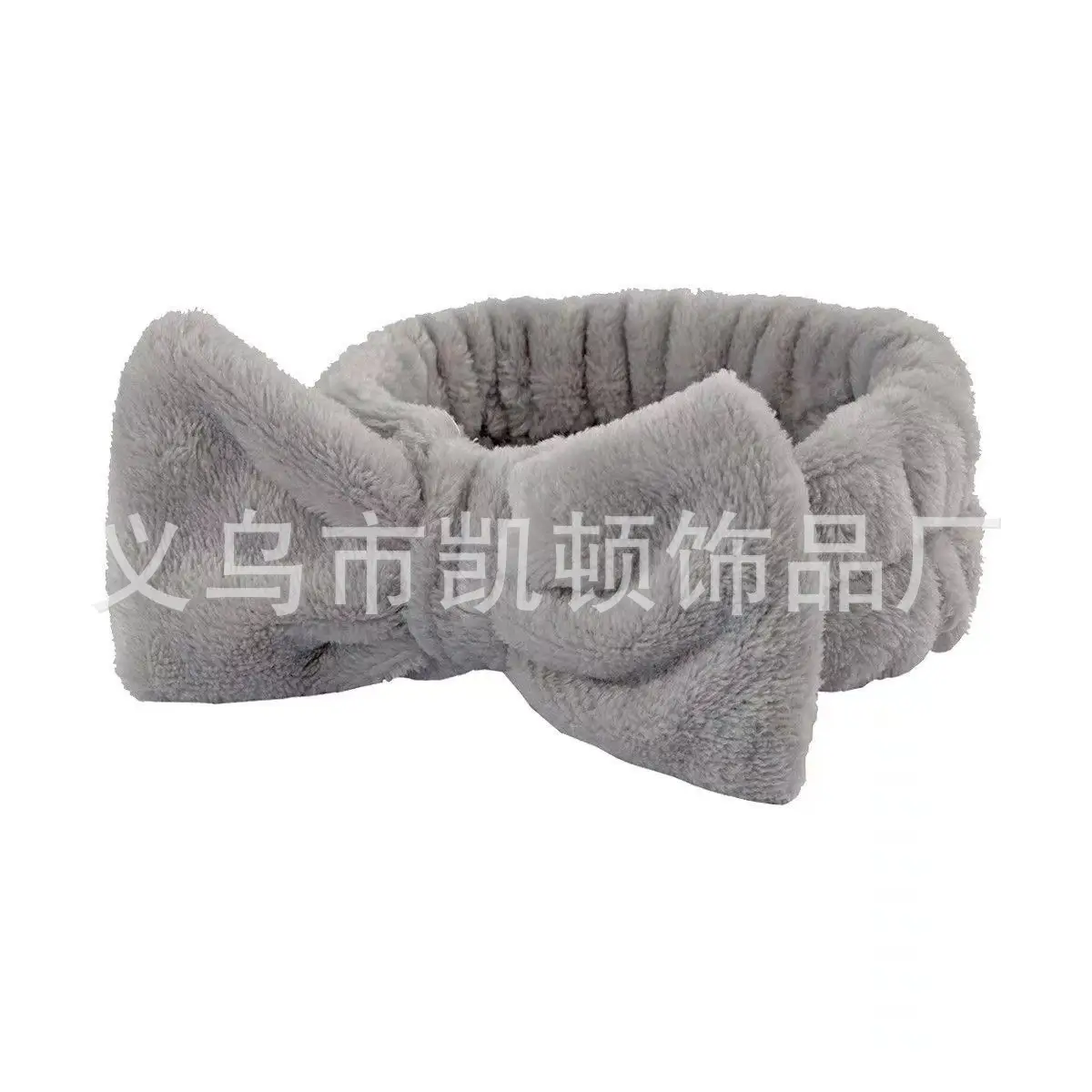 Yellow Fleece Bow Headscarf for Girls Boys