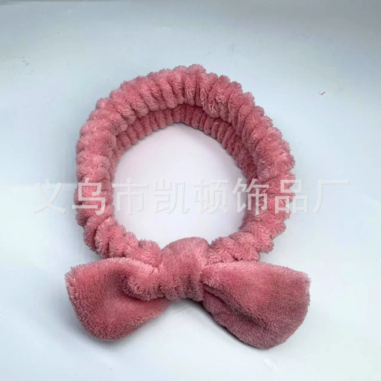 Yellow Fleece Bow Headscarf for Girls Boys