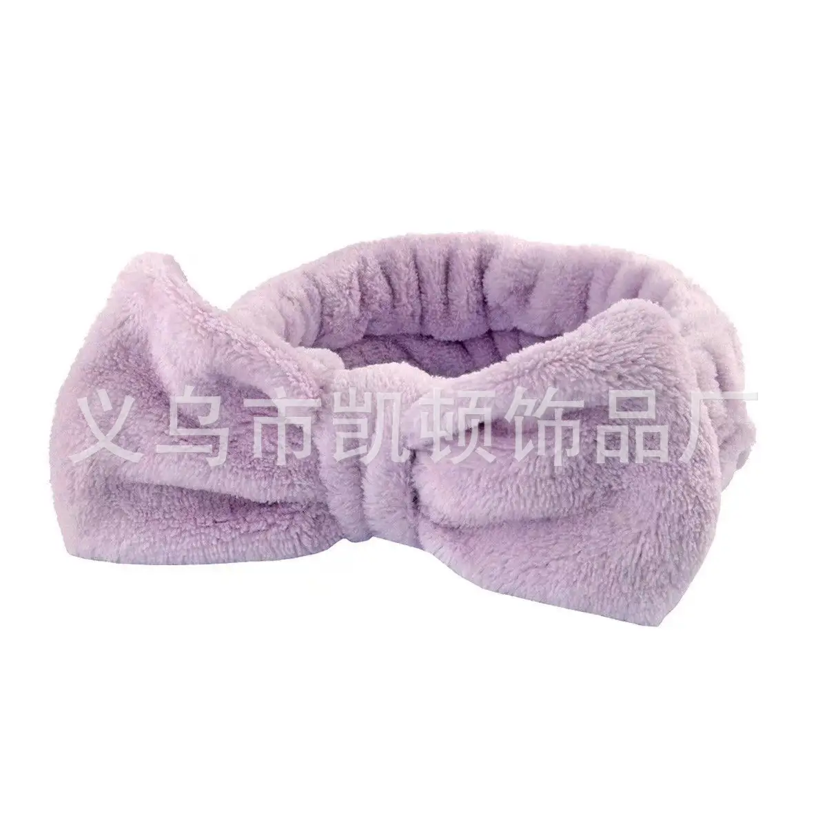 Yellow Fleece Bow Headscarf for Girls Boys