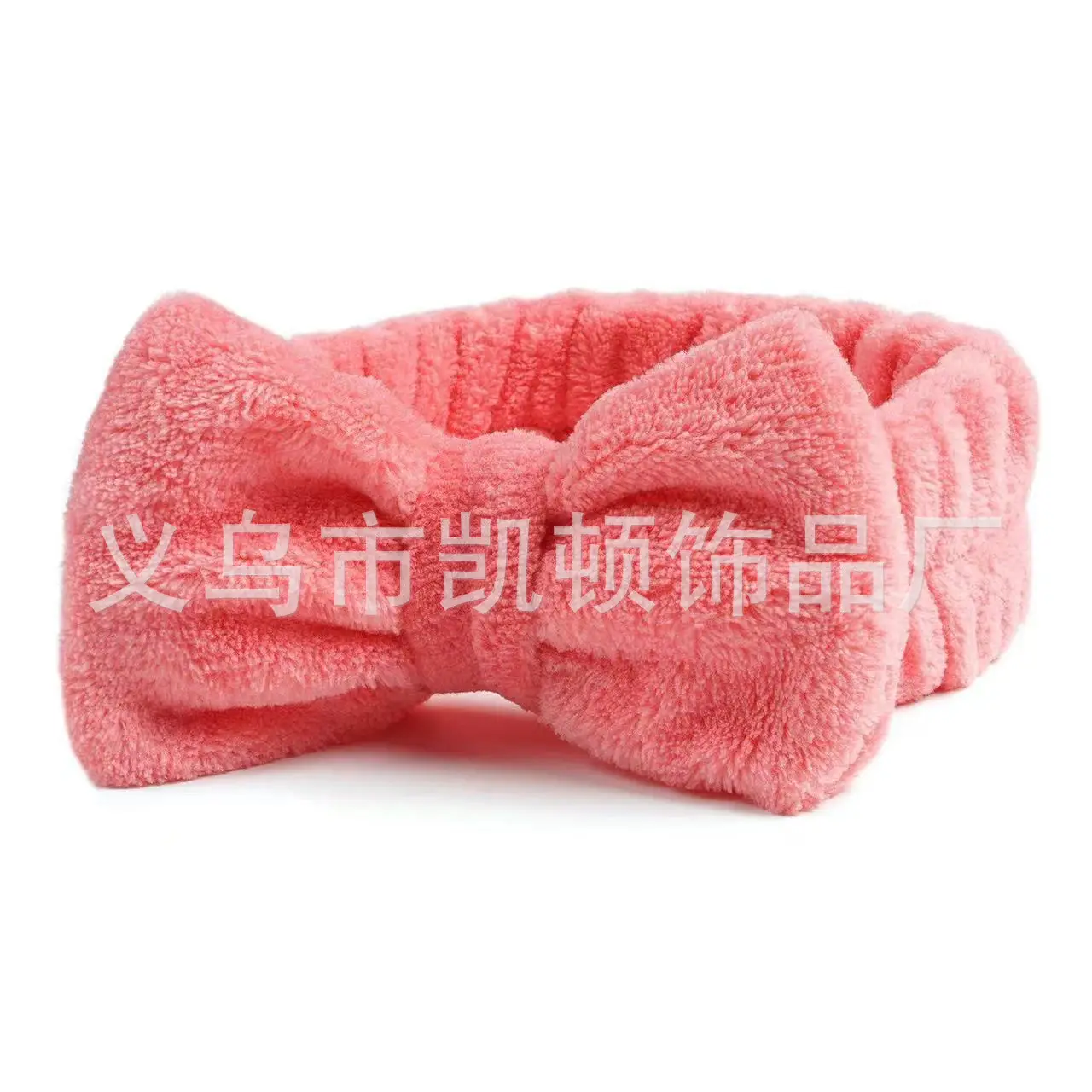 Yellow Fleece Bow Headscarf for Girls Boys