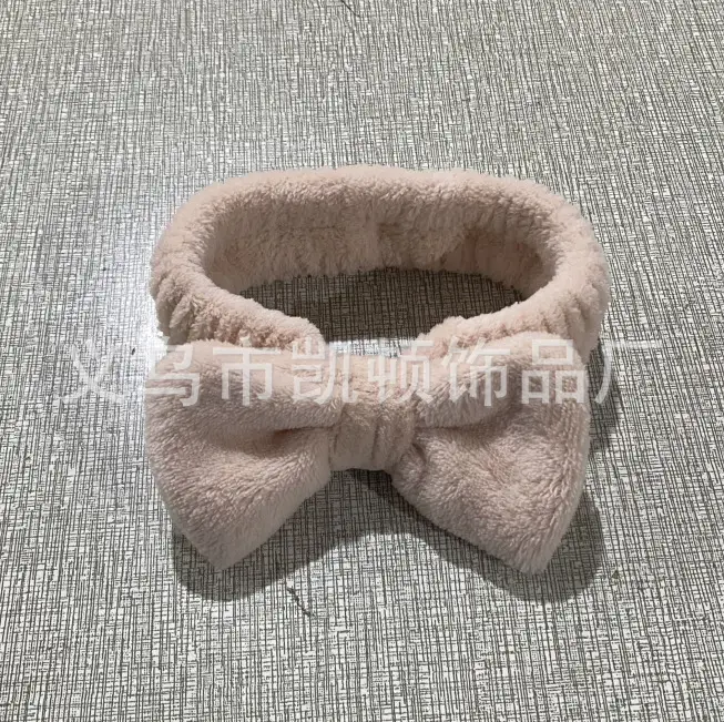 Yellow Fleece Bow Headscarf for Girls Boys
