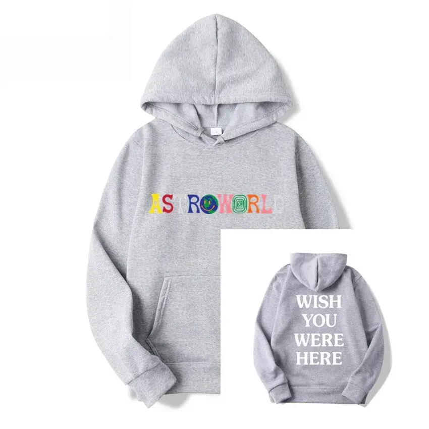 Men & Women Printed Hoodie Set Yellow Strong World Wash You Were Here - Image 25