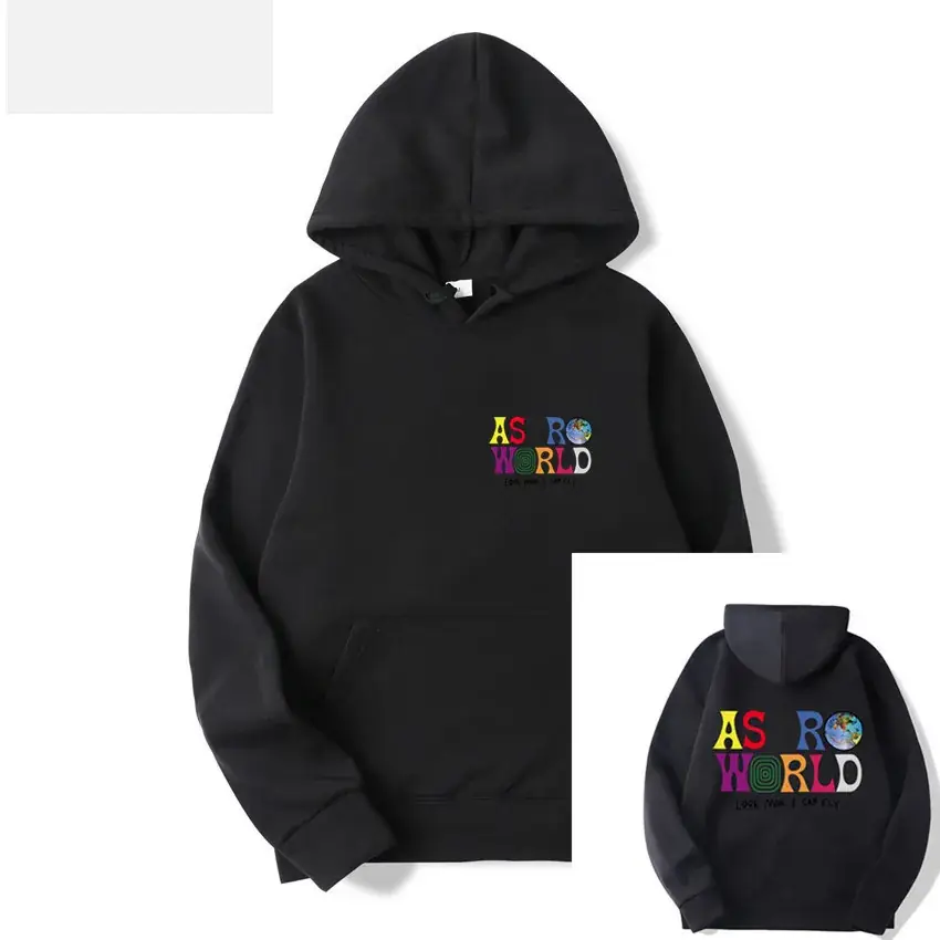 Men & Women Printed Hoodie Set Yellow Strong World Wash You Were Here - Image 12