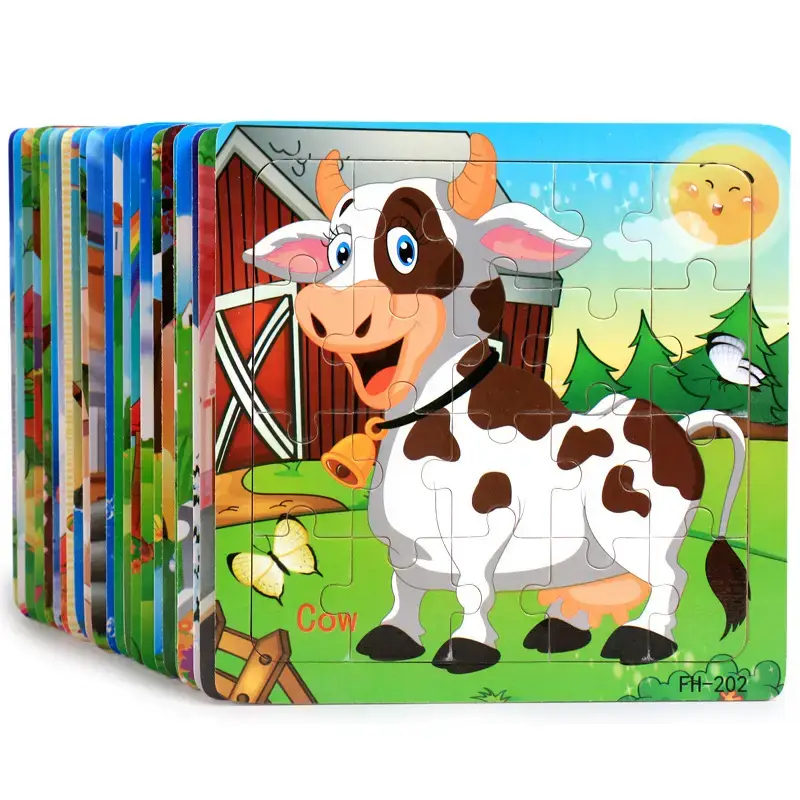 Wooden Cartoon Puzzle for Kids 20 Pcs - Image 57