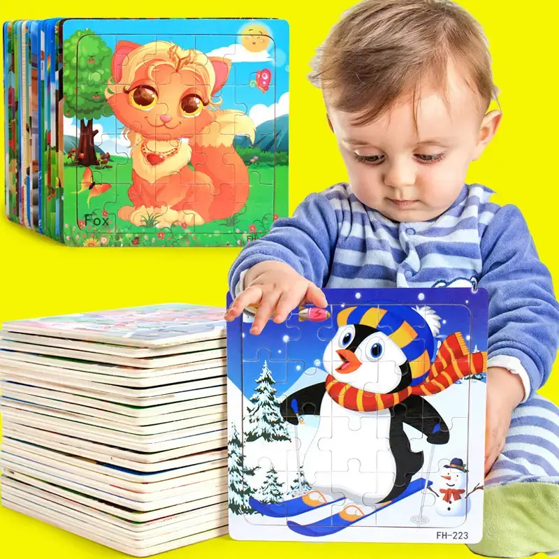 Wooden Cartoon Puzzle for Kids 20 Pcs - Image 59