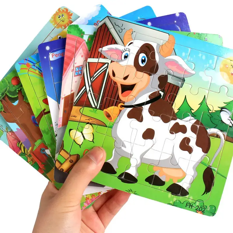 Wooden Cartoon Puzzle for Kids 20 Pcs - Image 60