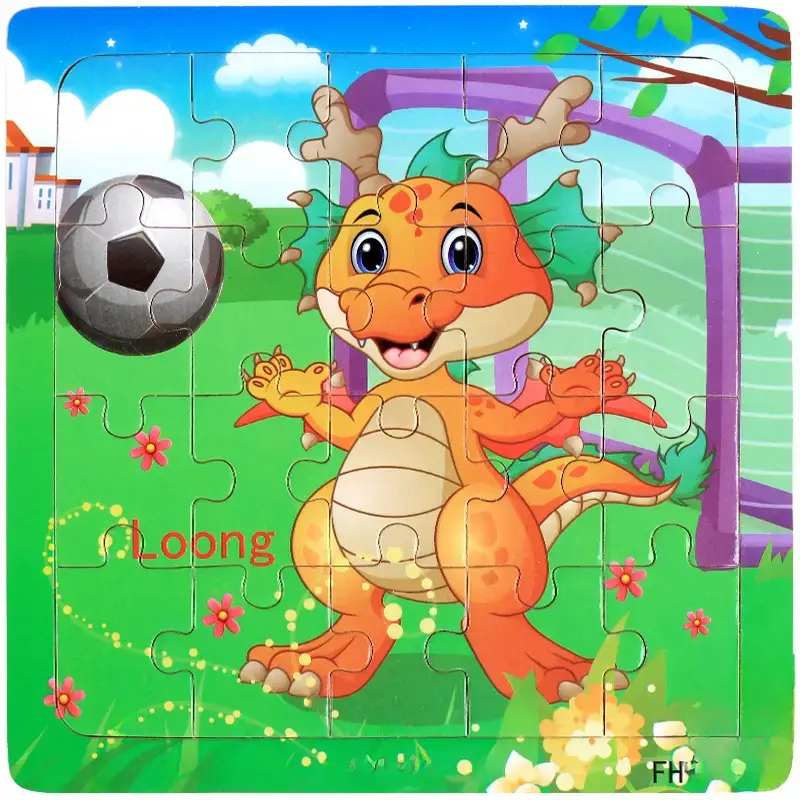 Wooden Cartoon Puzzle for Kids 20 Pcs - Image 11