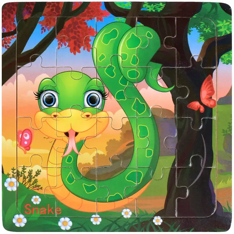Wooden Cartoon Puzzle for Kids 20 Pcs - Image 12
