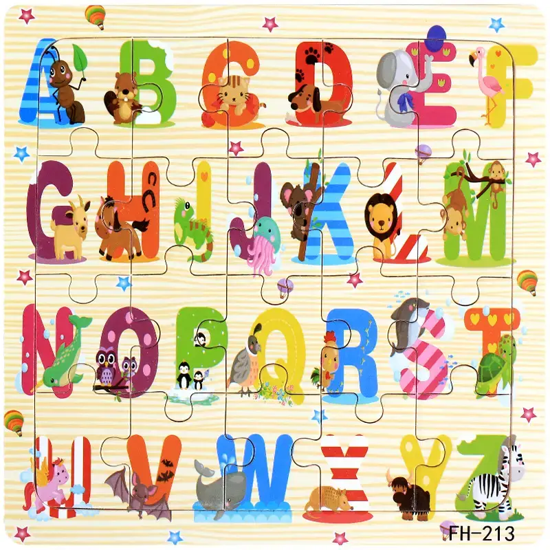 Wooden Cartoon Puzzle for Kids 20 Pcs - Image 19