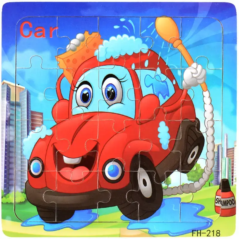 Wooden Cartoon Puzzle for Kids 20 Pcs - Image 24