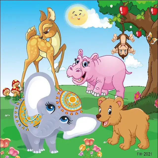 Wooden Cartoon Puzzle for Kids 20 Pcs - Image 29