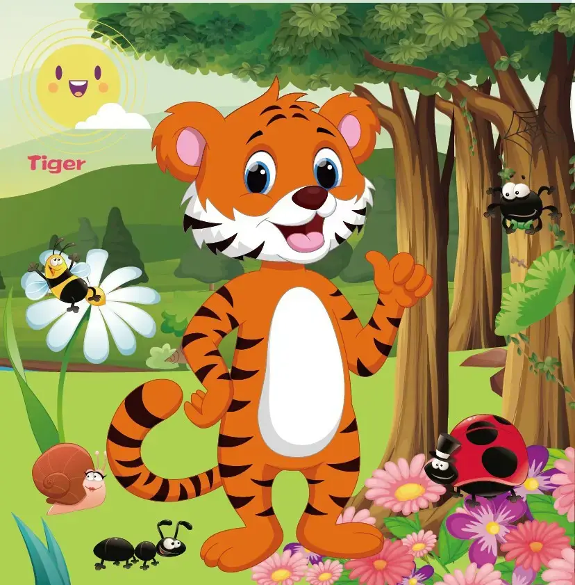 Wooden Cartoon Puzzle for Kids 20 Pcs - Image 4