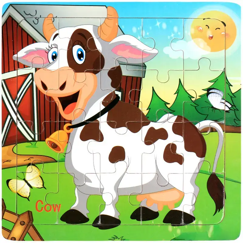 Wooden Cartoon Puzzle for Kids 20 Pcs - Image 8