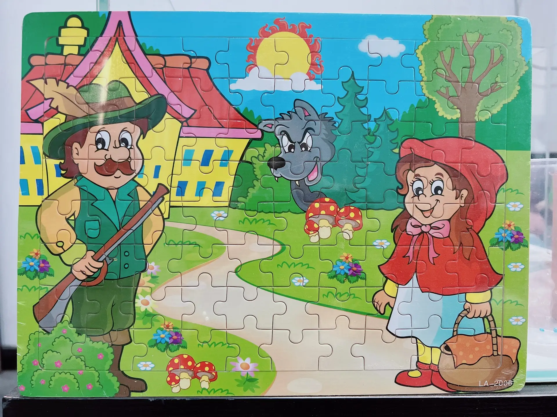 Wooden Jigsaw Puzzle for Kids 60 Pieces Educational Building Toy - Image 36