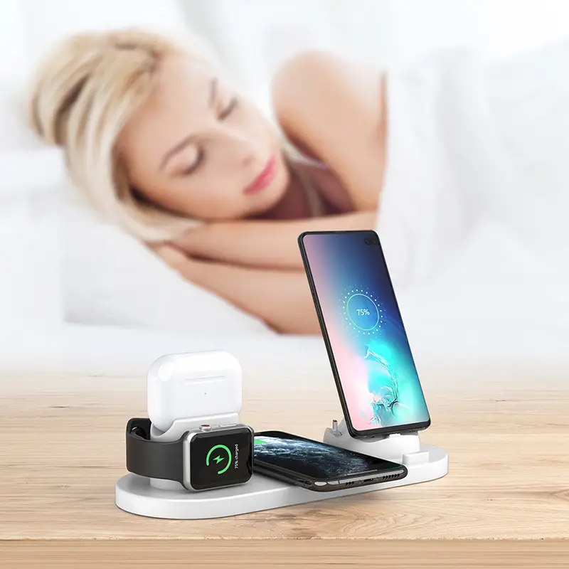 Six-In-One Wireless Charger for Apple iPhone & Watch
