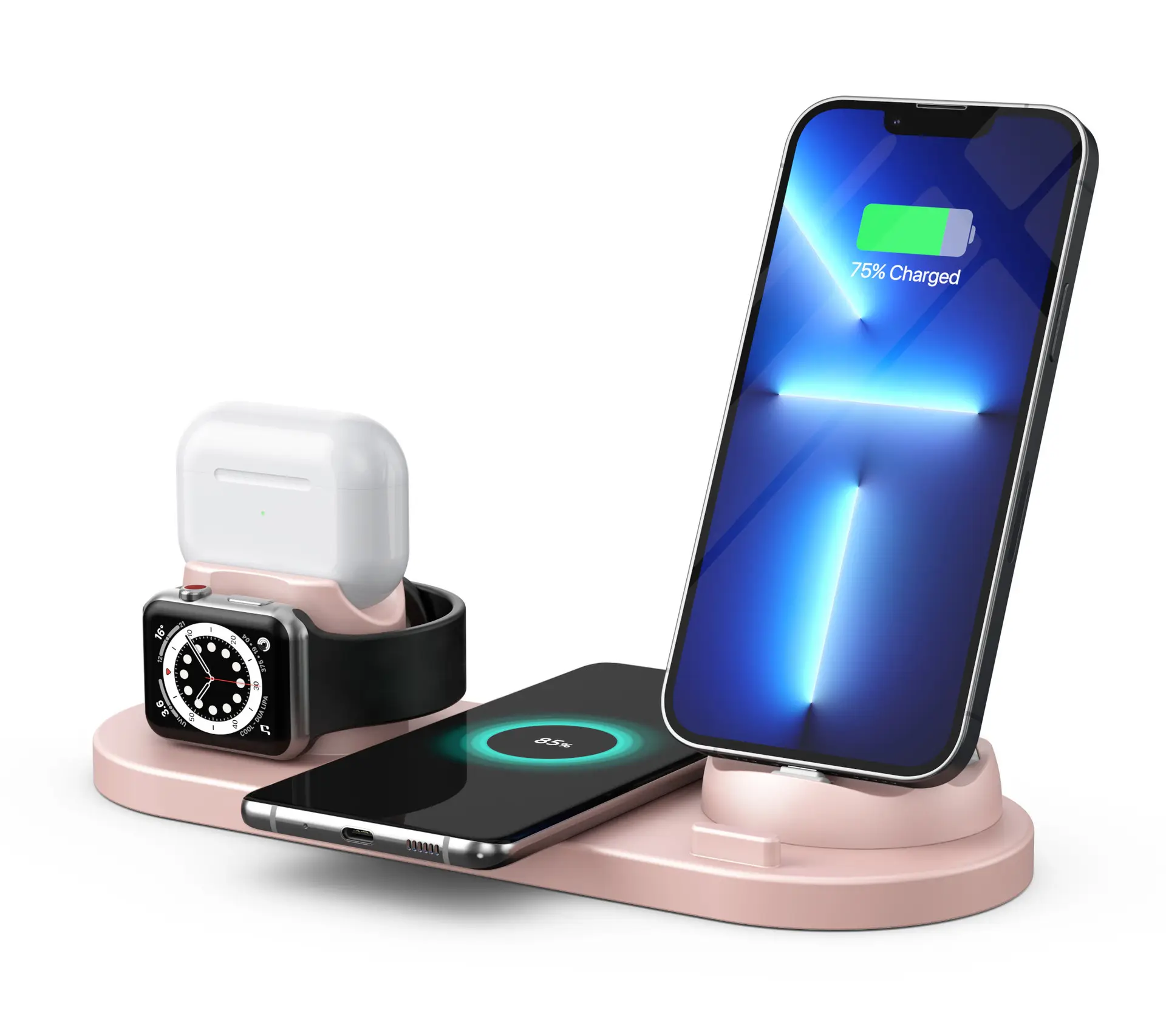 Six-In-One Wireless Charger for Apple iPhone & Watch