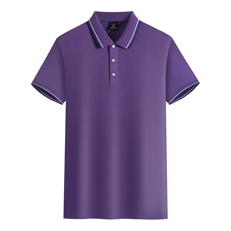 Men Orange Polo Shirt Cotton Summer Wear - Image 5