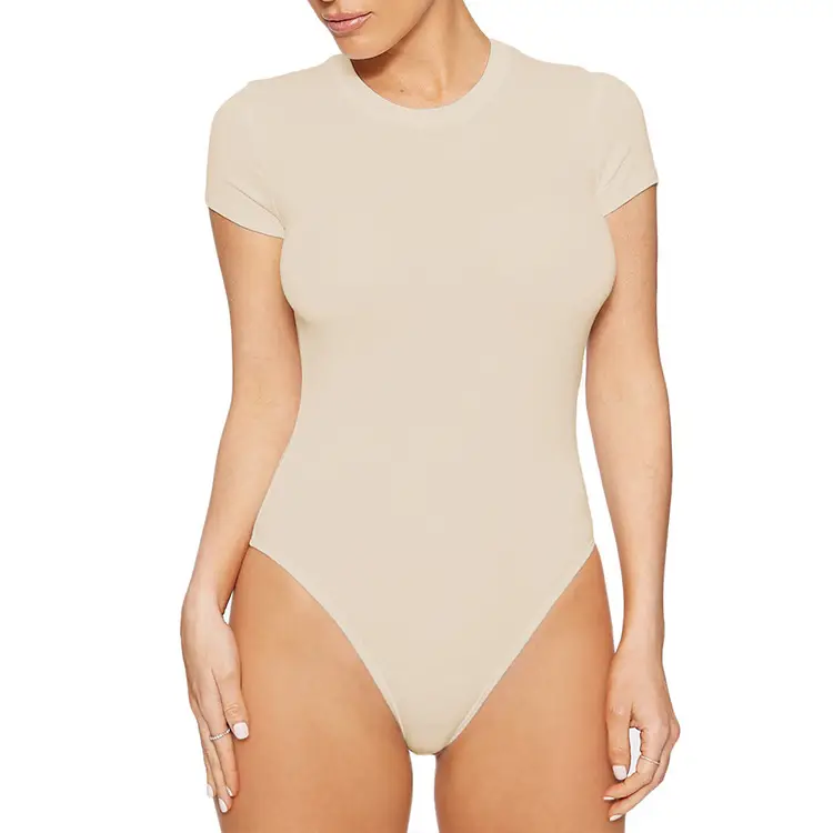 2025 Black Short Sleeve Women's Bodysuit Jump Suit - Image 12