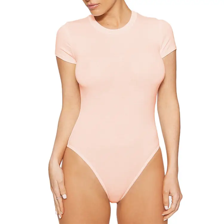 2025 Black Short Sleeve Women's Bodysuit Jump Suit — feature 36