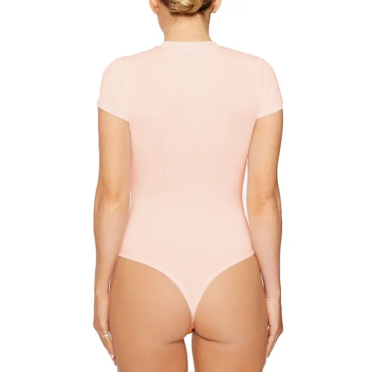 2025 Black Short Sleeve Women's Bodysuit Jump Suit — feature 37