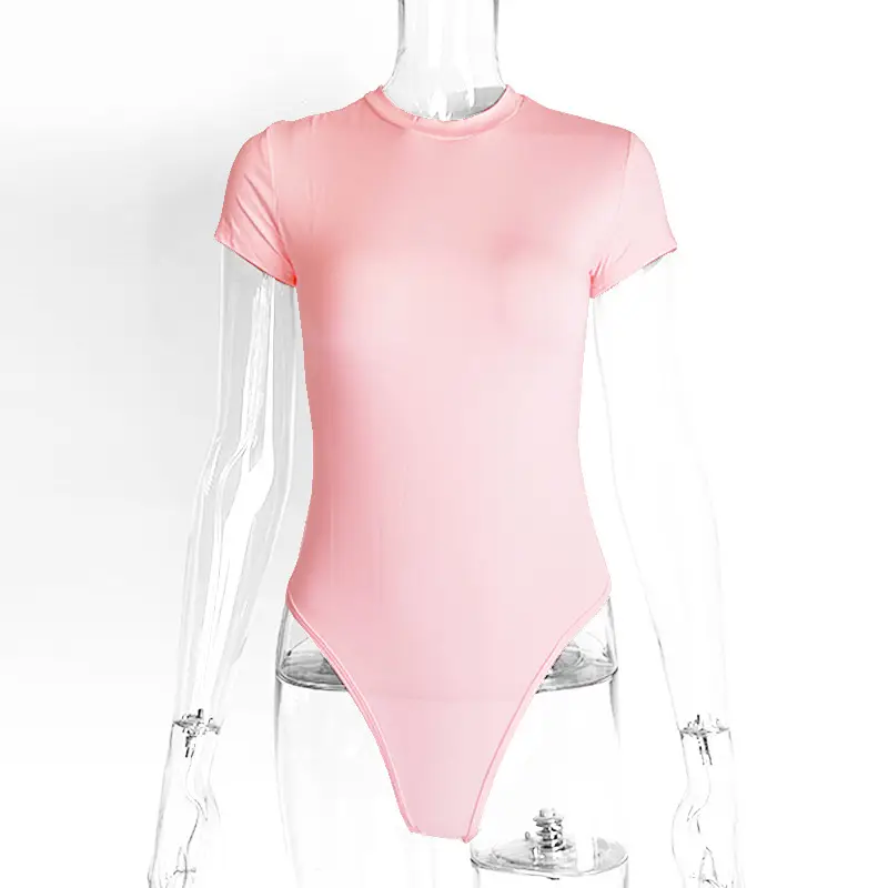 2025 Black Short Sleeve Women's Bodysuit Jump Suit - Image 7