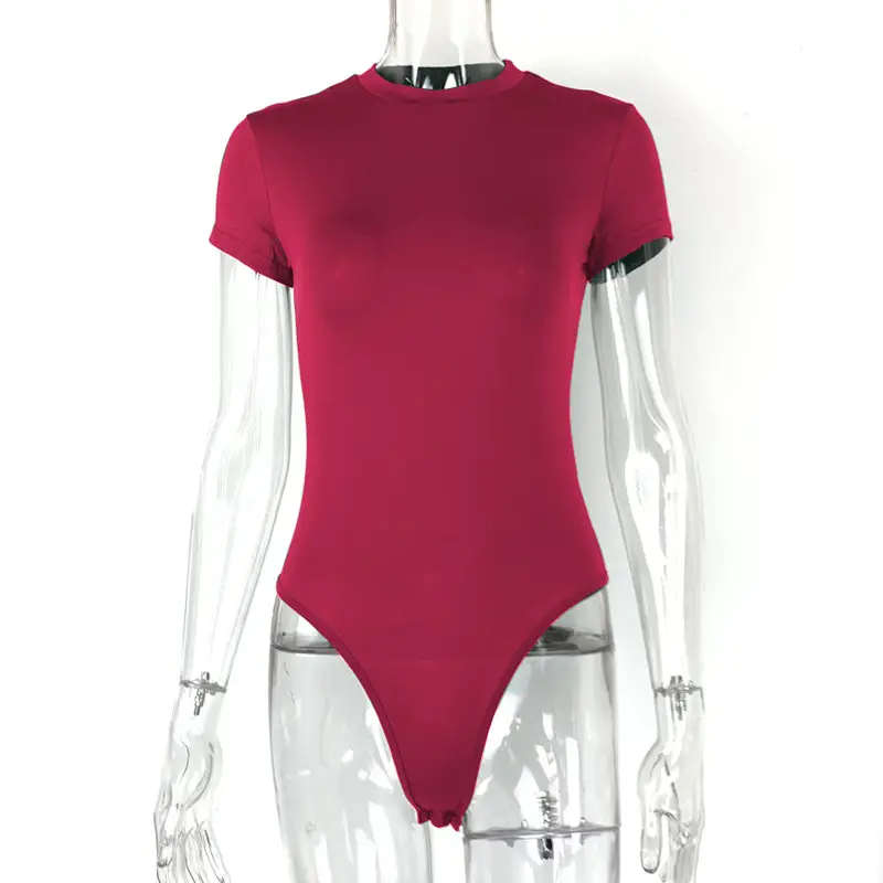 2025 Black Short Sleeve Women's Bodysuit Jump Suit - Image 8