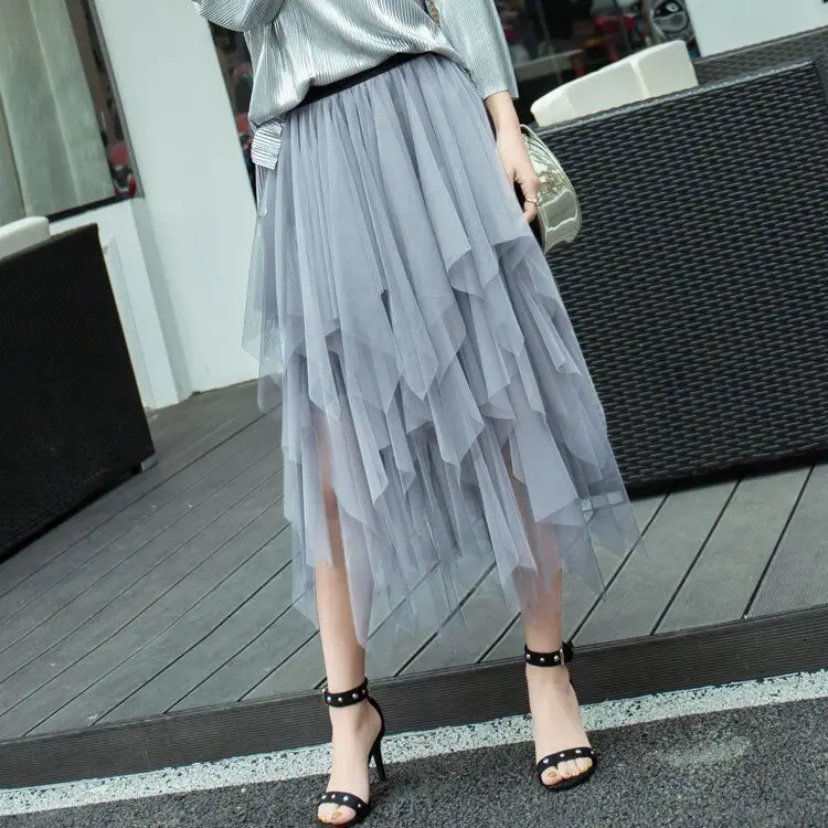 New Generation Gauze Puffy Cake Skirt Long Half-Length Fairy Skirt - Image 55