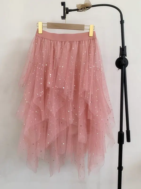New Generation Gauze Puffy Cake Skirt Long Half-Length Fairy Skirt - Image 39
