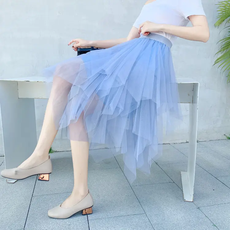 New Generation Gauze Puffy Cake Skirt Long Half-Length Fairy Skirt - Image 13