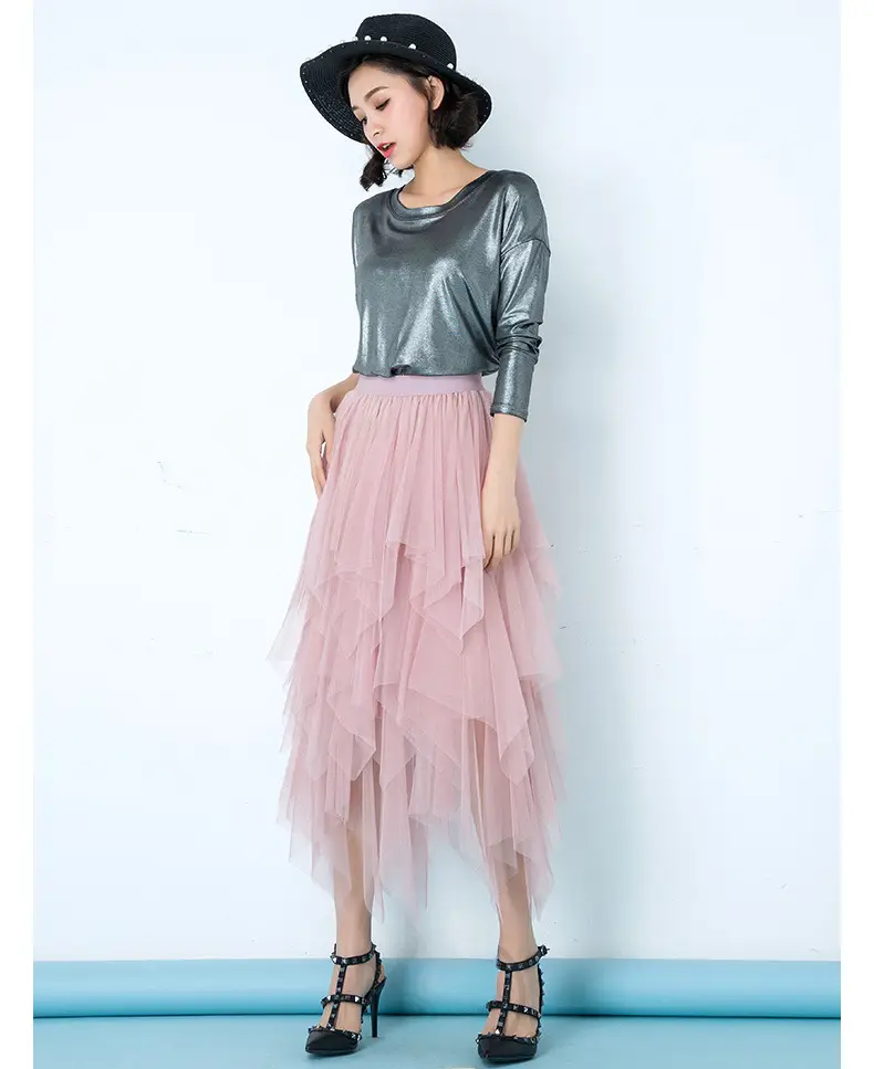New Generation Gauze Puffy Cake Skirt Long Half-Length Fairy Skirt - Image 4